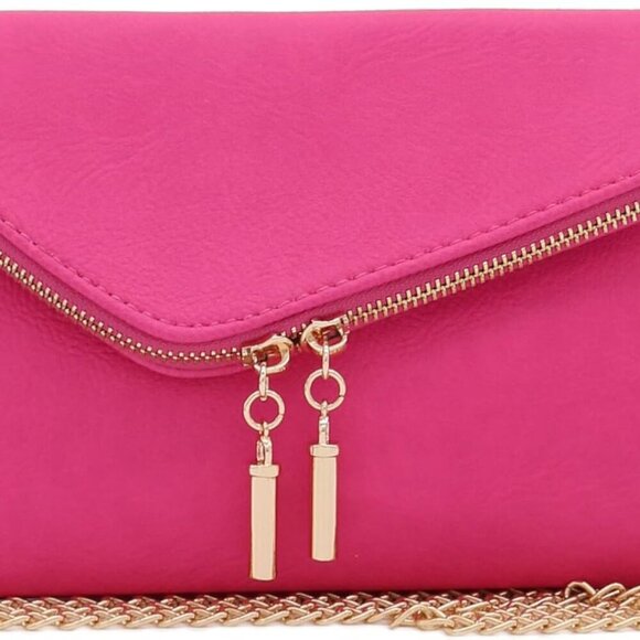Other - Envelope Wristlet Clutch Crossbody Bag with Chain Strap